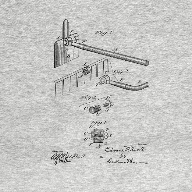 Plow Vintage Patent Drawing by TheYoungDesigns